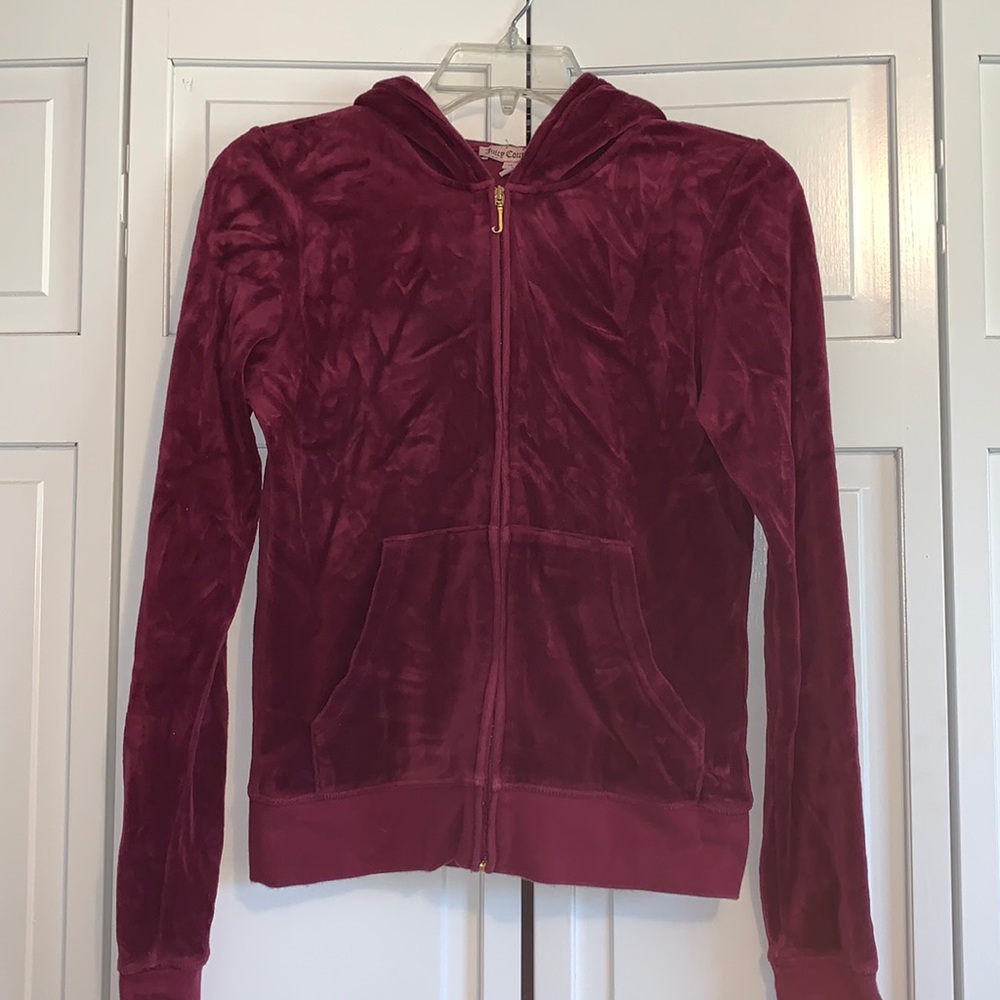 Maroon Juicy Couture Zip Up